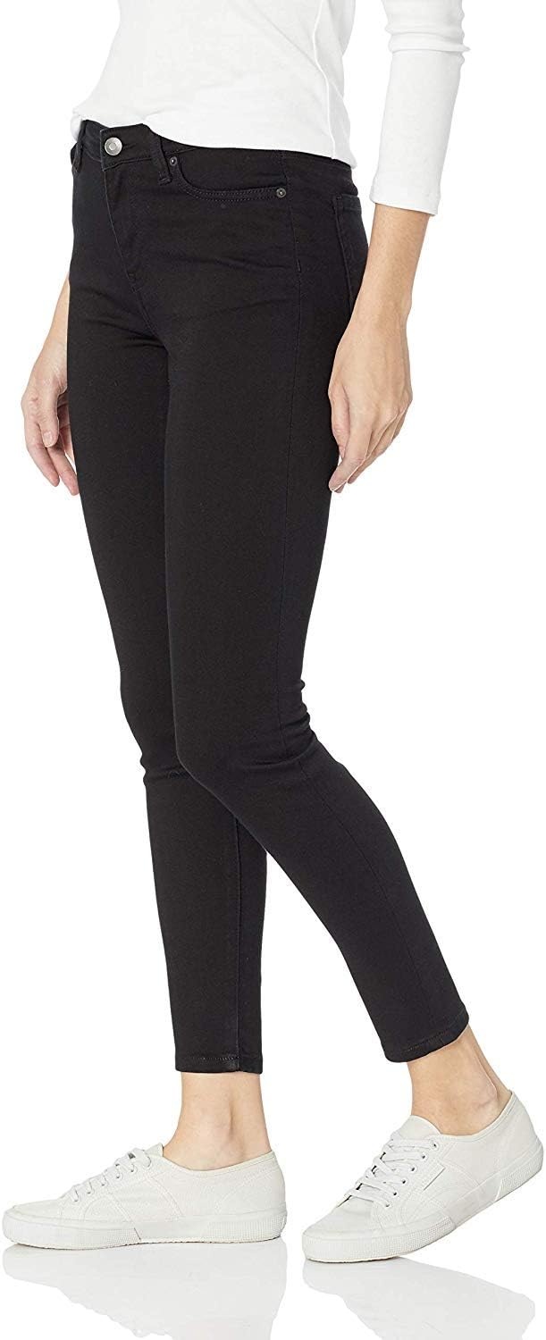 image:imageAmazon Essentials Womens MidRise Stretchy Skinny Denim Jeans 5PocketBlack