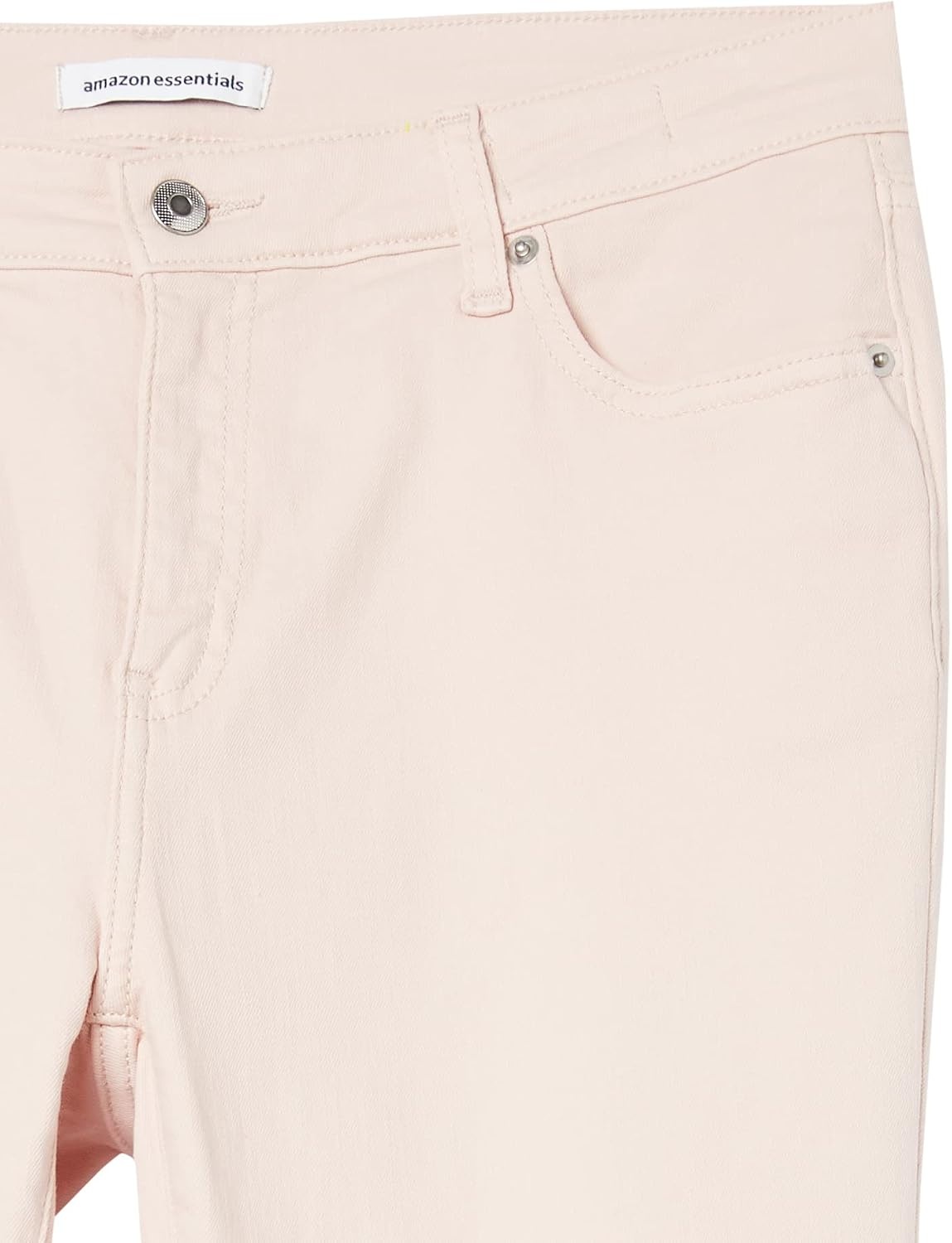 image:imageAmazon Essentials Womens MidRise Stretchy Skinny Denim Jeans 5PocketPale Pink