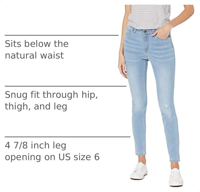 image:imageAmazon Essentials Womens MidRise Stretchy Skinny Denim Jeans 5PocketWashed Blue