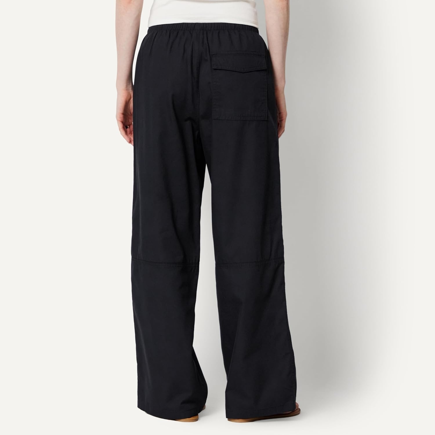 image:imageAmazon Essentials Womens OversizedFit Tie Waist Lightweight PantBlack