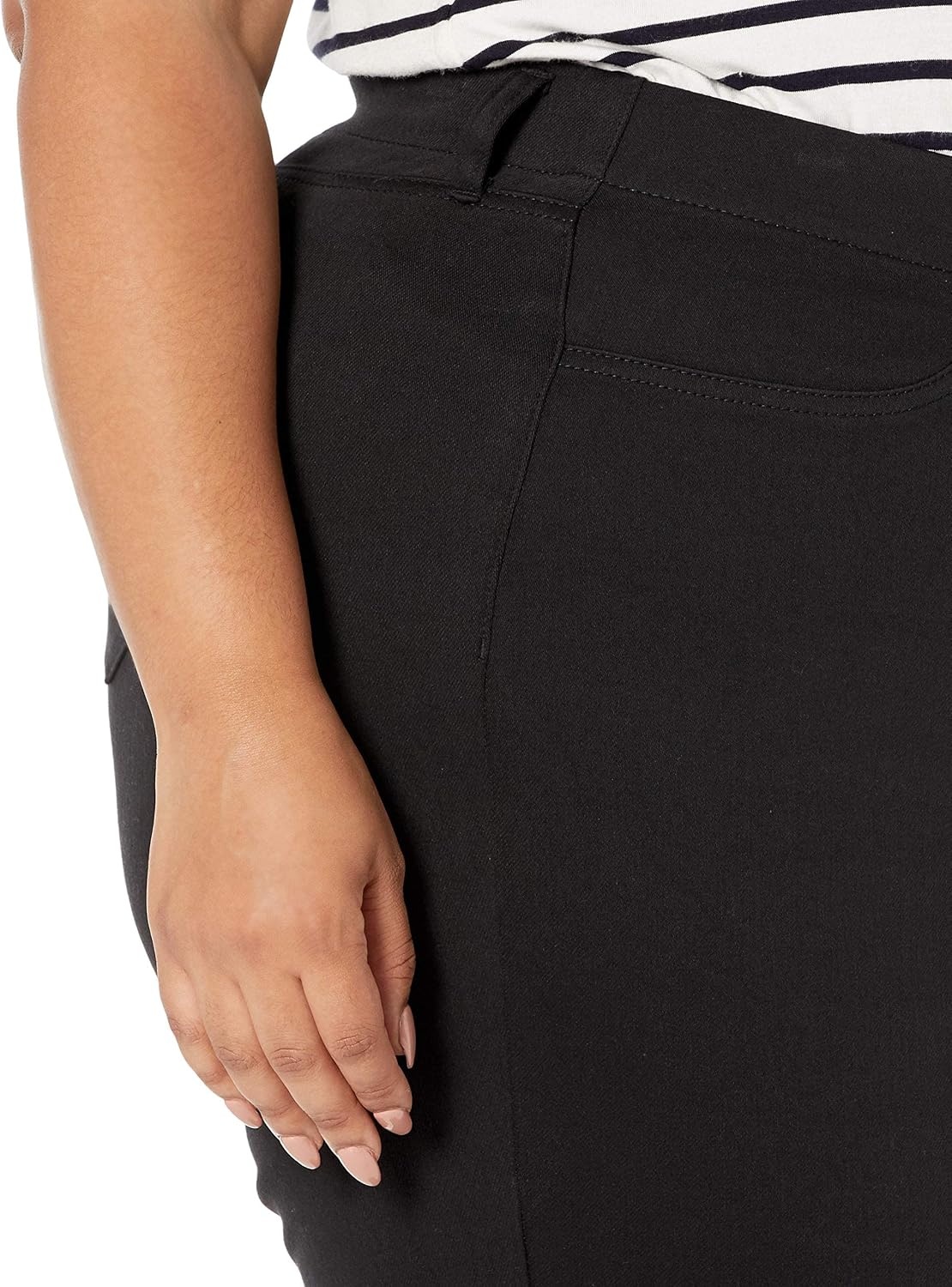 image:imageAmazon Essentials Womens PullOn Mid Rise Stretchy Knit Jegging Available in Plus SizeBlack