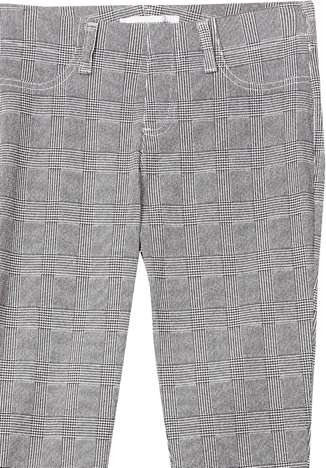 image:imageAmazon Essentials Womens PullOn Mid Rise Stretchy Knit Jegging Available in Plus SizeBlack Grey Glen Plaid