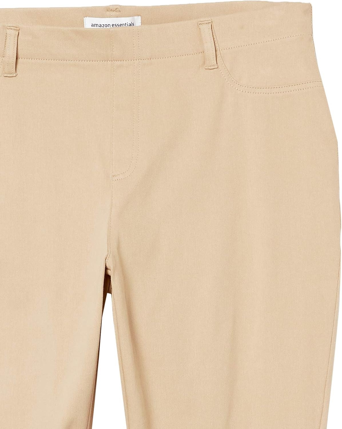 image:imageAmazon Essentials Womens PullOn Mid Rise Stretchy Knit Jegging Available in Plus SizeKhaki Brown