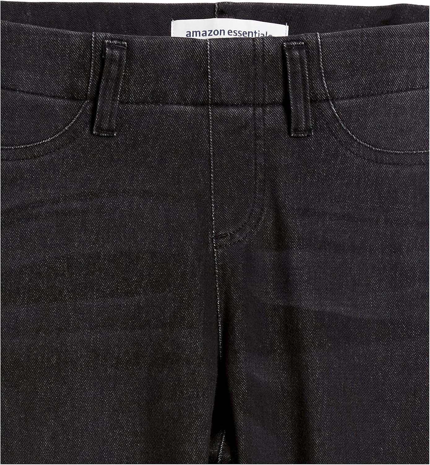 image:imageAmazon Essentials Womens PullOn Mid Rise Stretchy Knit Jegging Available in Plus SizeWashed Grey