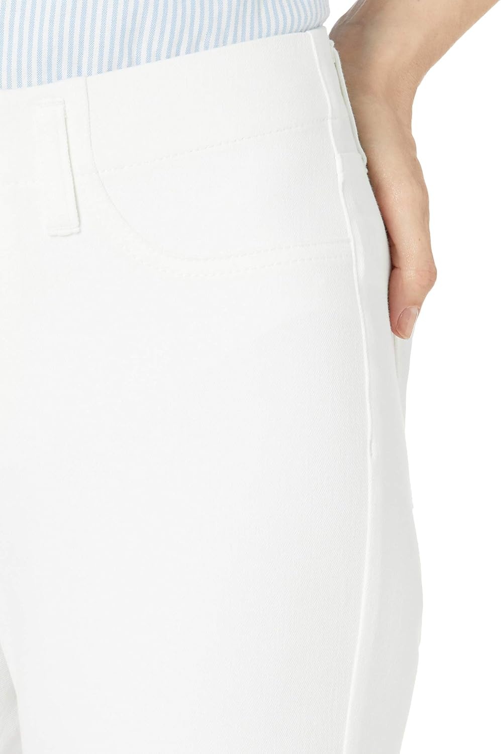 image:imageAmazon Essentials Womens PullOn Mid Rise Stretchy Knit Jegging Available in Plus SizeWhite