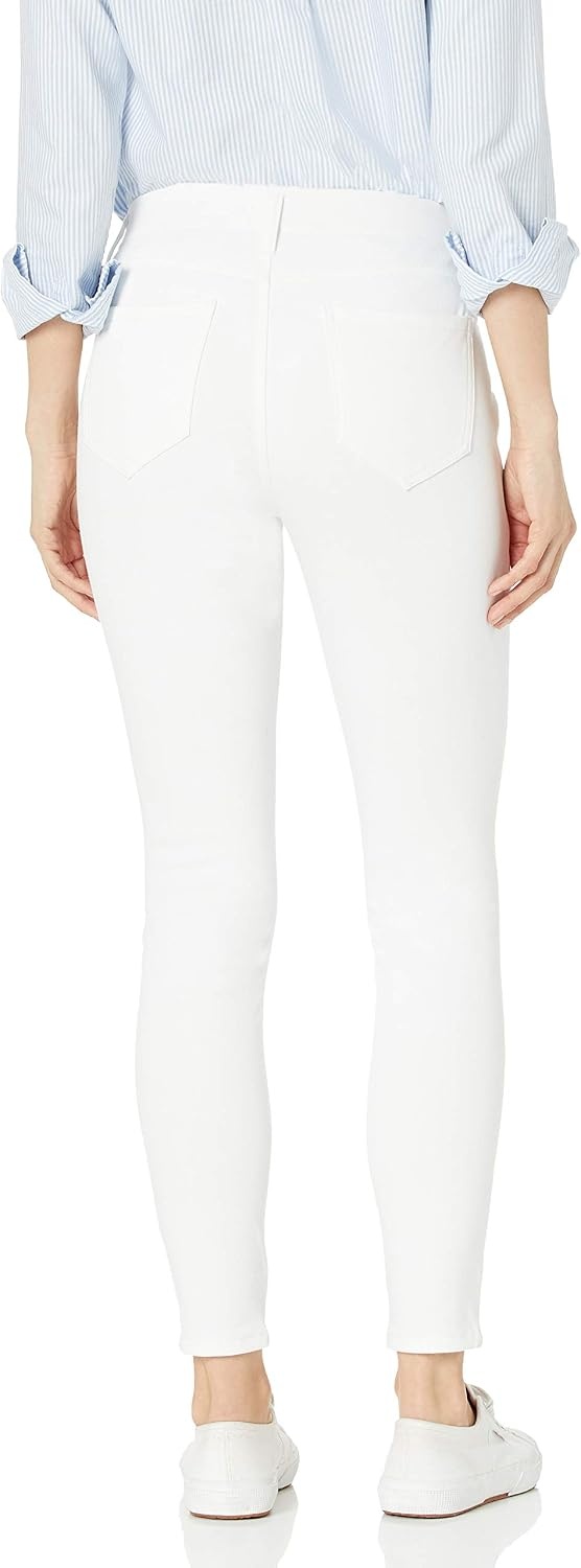 image:imageAmazon Essentials Womens PullOn Mid Rise Stretchy Knit Jegging Available in Plus SizeWhite