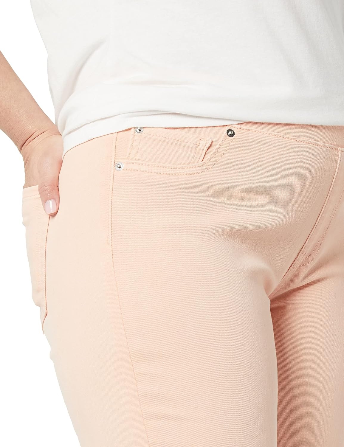 image:imageAmazon Essentials Womens Skinny Fit MidRise Stretch PullOn Jegging with Pockets Discontinued ColorsCoral Pink