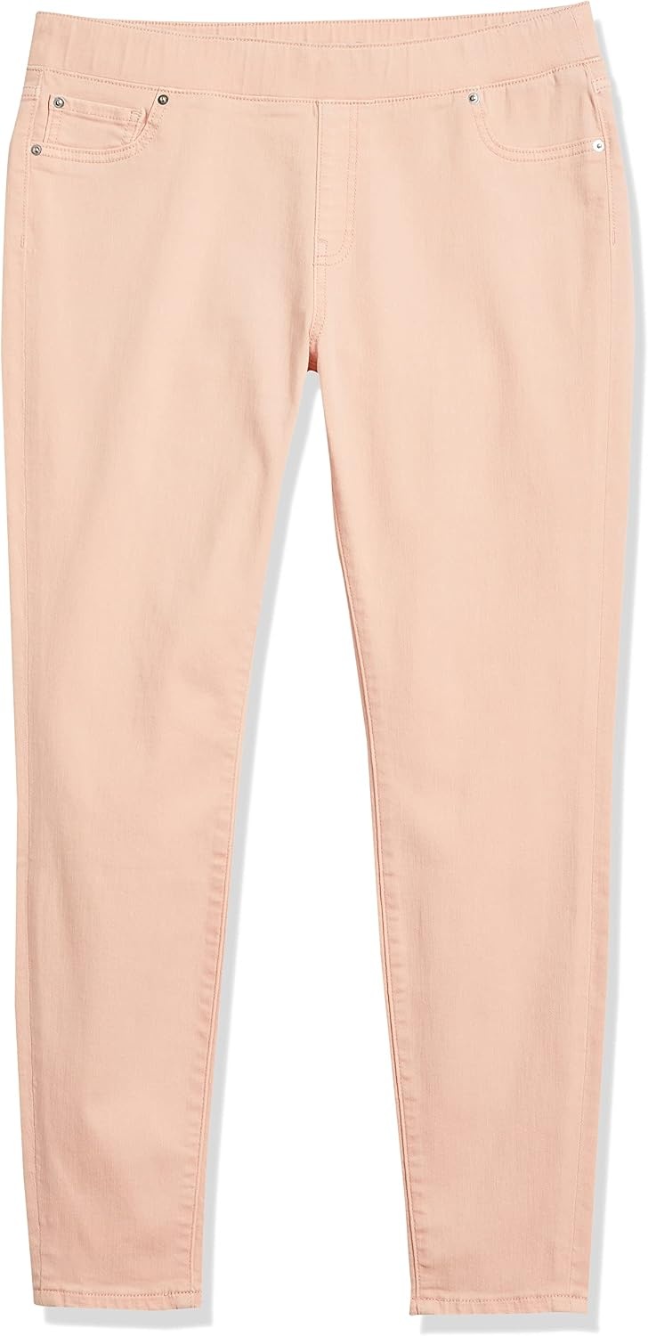 image:imageAmazon Essentials Womens Skinny Fit MidRise Stretch PullOn Jegging with Pockets Discontinued ColorsCoral Pink