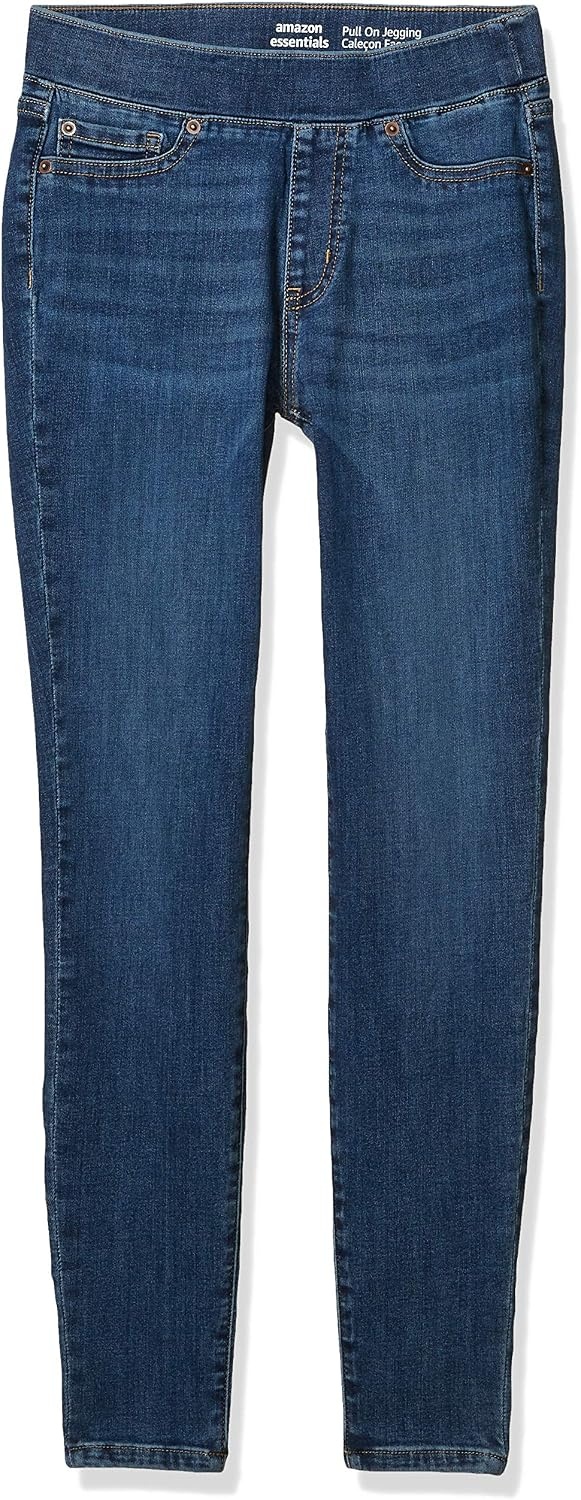 image:imageAmazon Essentials Womens Skinny Fit MidRise Stretch PullOn Jegging with Pockets Discontinued ColorsMedium Wash