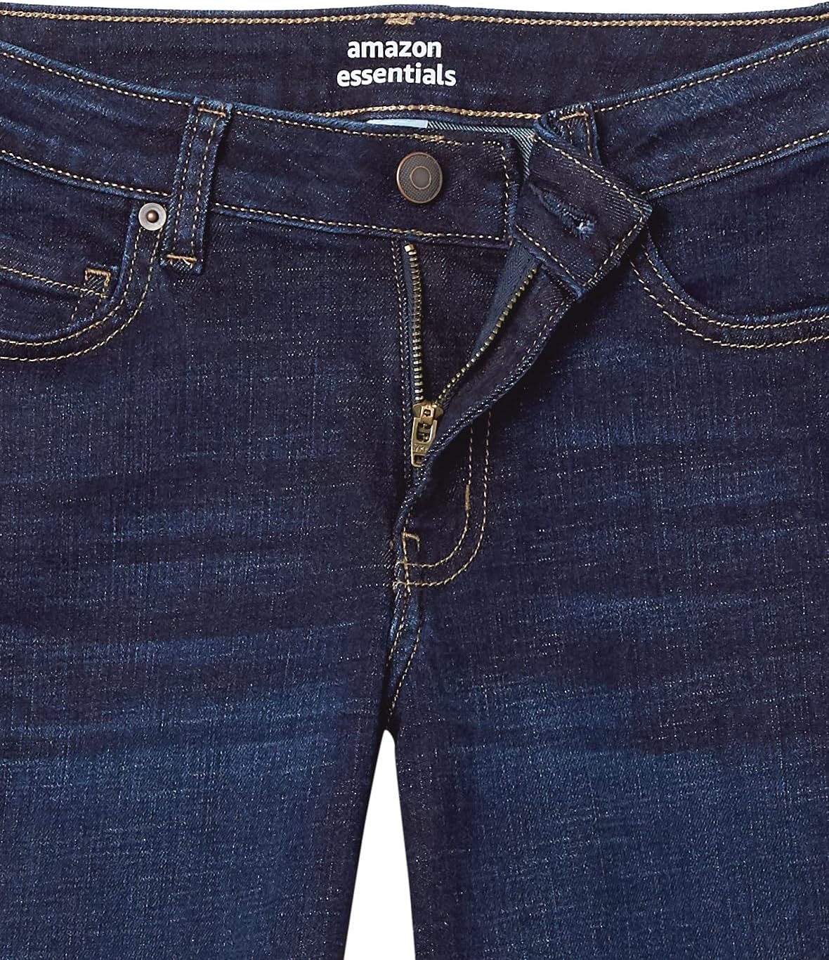 image:imageAmazon Essentials Womens Slim Fit Denim Bermuda Shorts with PocketsRinse