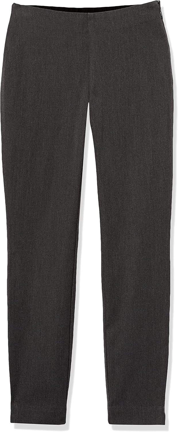 image:imageAmazon Essentials Womens SlimFit BiStretch Side Zip Ankle PantCharcoal Heather