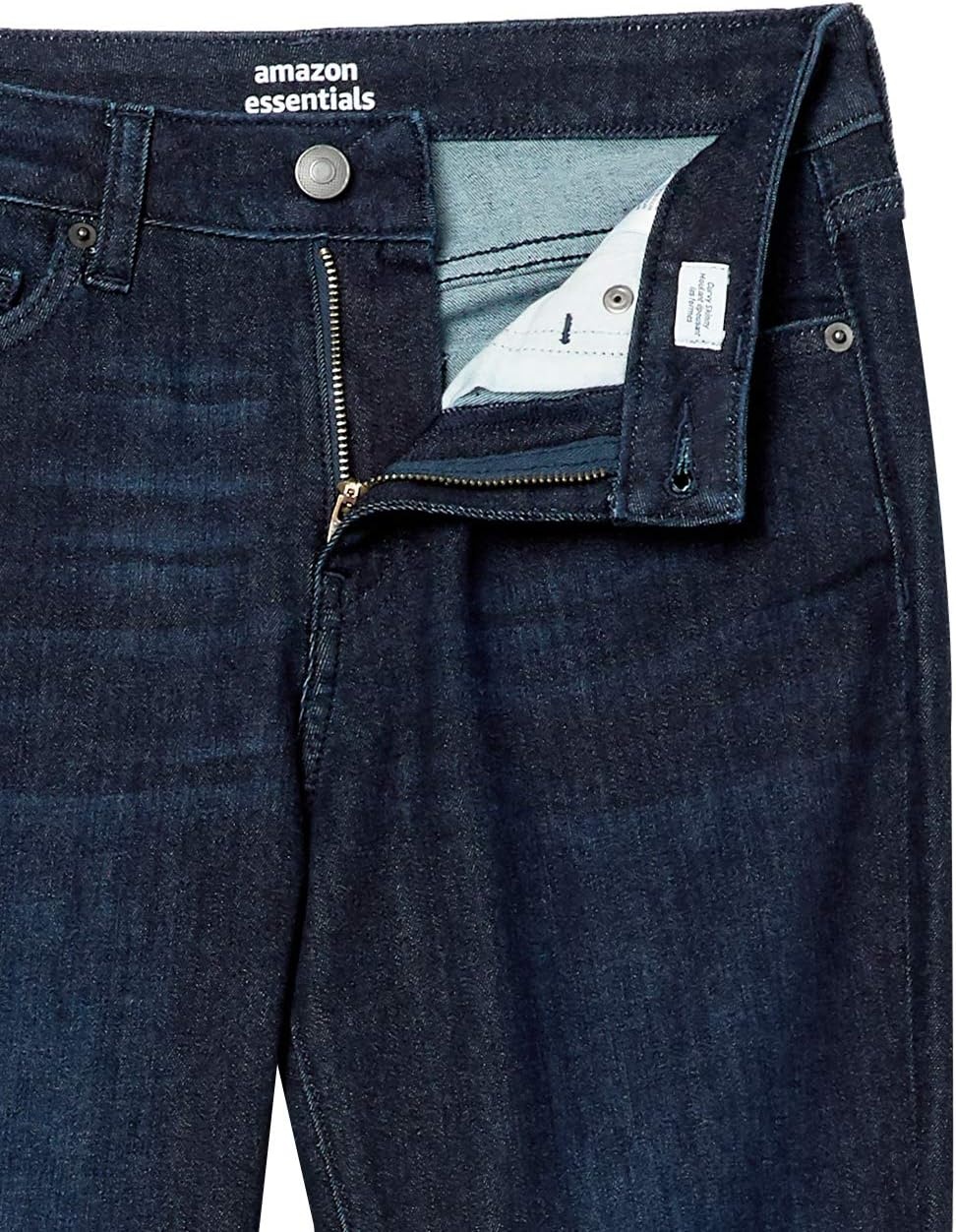 image:imageAmazon Essentials Womens Stretchy Mid Rise Curvy Skinny Jeans Discontinued ColorsDark Wash