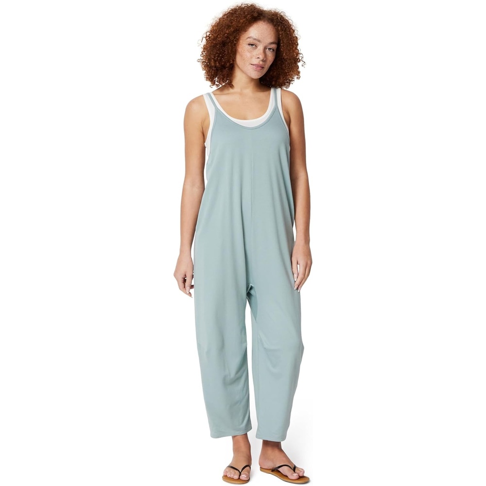 image:imageAmazon Essentials Womens OversizedFit Sleeveless JumpsuitLight Sage Green