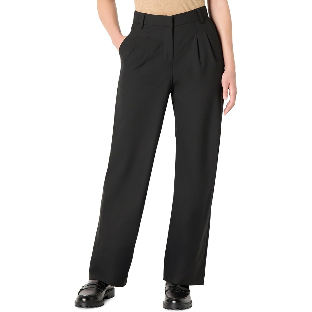 image:imageAmazon Essentials Womens RelaxedFit Full Length Dress PantBlack