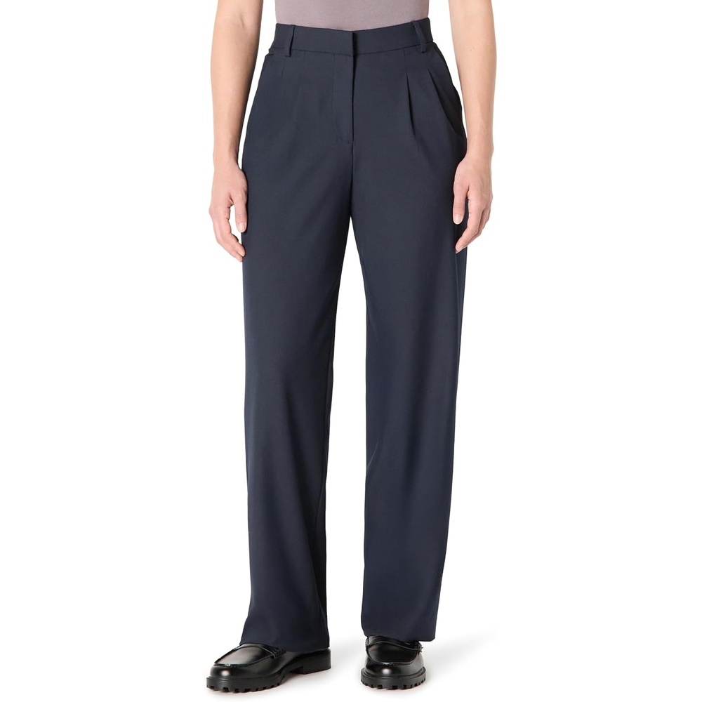image:imageAmazon Essentials Womens RelaxedFit Full Length Dress PantNavy