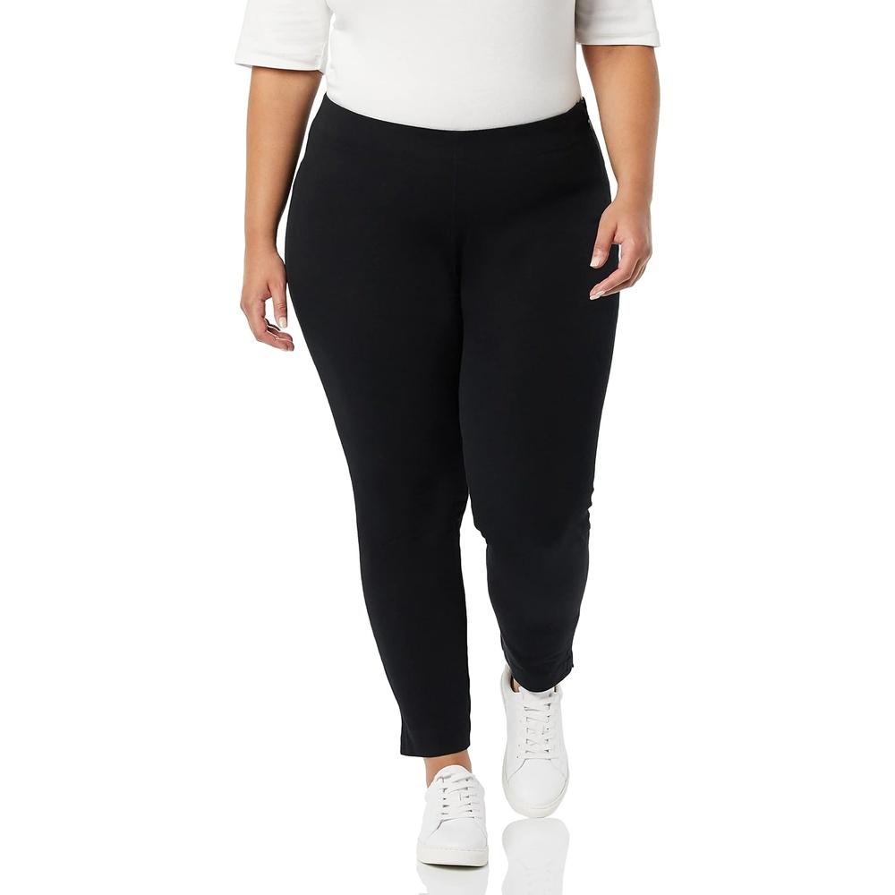 image:imageAmazon Essentials Womens SlimFit BiStretch Side Zip Ankle PantBlack