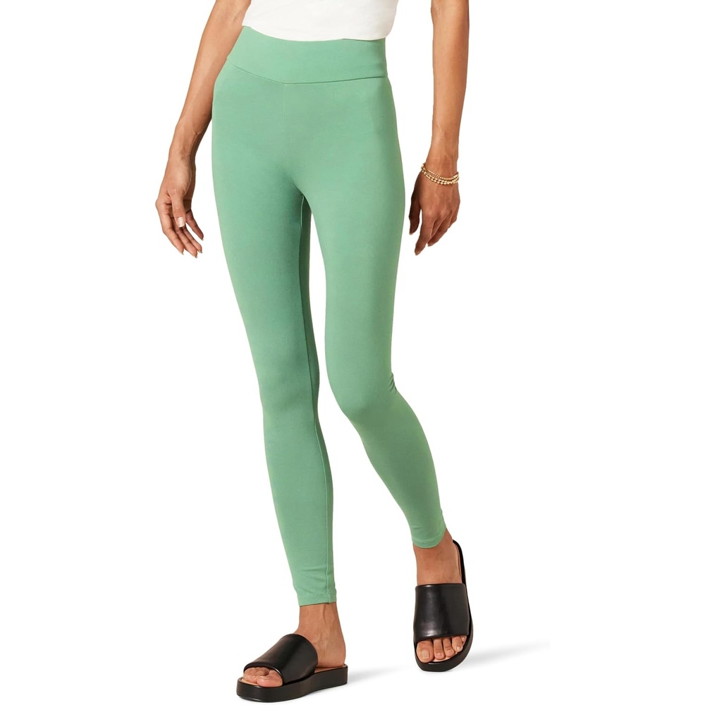image:imageAmazon Essentials Womens Stretchy Ponte Legging Available in Plus SizeSage Green