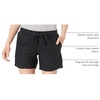 Amazon Essentials Women’s 5″ Inseam Drawstring Linen Blend Shorts with Elastic Waist (Available in Plus Size)(Black)