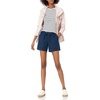 Amazon Essentials Women’s 5″ Inseam Drawstring Linen Blend Shorts with Elastic Waist (Available in Plus Size)(Dark Blue)
