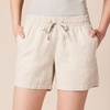 Amazon Essentials Women’s 5″ Inseam Drawstring Linen Blend Shorts with Elastic Waist (Available in Plus Size)(Ecru)