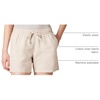 Amazon Essentials Women’s 5″ Inseam Drawstring Linen Blend Shorts with Elastic Waist (Available in Plus Size)(Natural Flax Crossdye)