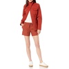 Amazon Essentials Women’s 5″ Inseam Drawstring Linen Blend Shorts with Elastic Waist (Available in Plus Size)(Terracotta)