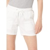 Amazon Essentials Women’s 5″ Inseam Drawstring Linen Blend Shorts with Elastic Waist (Available in Plus Size)(White)