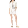 Amazon Essentials Women’s 5″ Inseam Drawstring Linen Blend Shorts with Elastic Waist (Available in Plus Size)(White)