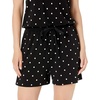 Amazon Essentials Women’s Casual Summer Short-Sleeve Scoop Neck Romper with Elastic Waist(Black Dot)