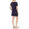 Amazon Essentials Women’s Casual Summer Short-Sleeve Scoop Neck Romper with Elastic Waist(Navy Red Tulips)