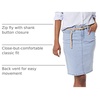 Amazon Essentials Women’s Classic 5-Pocket Denim Skirt(Light Wash)