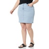 Amazon Essentials Women’s Classic 5-Pocket Denim Skirt(Light Wash)