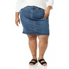 Amazon Essentials Women’s Classic 5-Pocket Denim Skirt(Medium Wash)