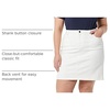 Amazon Essentials Women’s Classic 5-Pocket Denim Skirt(White Wash)