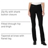 Amazon Essentials Women’s Curvy Slim-Fit Mid-Rise Bootcut Jeans(Black)