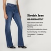 Amazon Essentials Women’s Curvy Slim-Fit Mid-Rise Bootcut Jeans(Classic Medium Wash)
