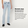 Amazon Essentials Women’s Curvy Slim-Fit Mid-Rise Bootcut Jeans(Tinted Ice Light Wash)