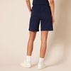 Amazon Essentials Women’s Fleece High Rise Bermuda Shorts with Elastic Waist and Drawstring (Plus Size Available)(Navy)