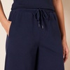 Amazon Essentials Women’s Fleece High Rise Bermuda Shorts with Elastic Waist and Drawstring (Plus Size Available)(Navy)