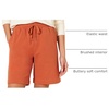 Amazon Essentials Women’s Fleece High Rise Bermuda Shorts with Elastic Waist and Drawstring (Plus Size Available)(Terracotta)