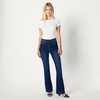 Amazon Essentials Women’s High Stretch Flattering High-Rise Flare Jeans(Dark Shadow Wash)