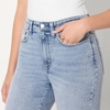 Amazon Essentials Women’s High Stretch Flattering High-Rise Flare Jeans(Iced Blue Light Wash)