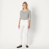 Amazon Essentials Women’s High Stretch Mid-Rise Skinny Jean(White)