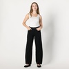 Amazon Essentials Women’s High-Rise Barrel Leg Jeans(Black)