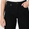 Amazon Essentials Women’s High-Rise Barrel Leg Jeans(Black)