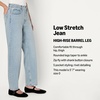 Amazon Essentials Women’s High-Rise Barrel Leg Jeans(Iced Light Wash)