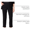 Amazon Essentials Women’s High-Rise Regular-Fit Ankle-Length Tapered-Leg Khaki Pant(Black)