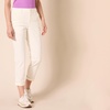 Amazon Essentials Women’s High-Rise Regular-Fit Ankle-Length Tapered-Leg Khaki Pant(Eggshell White)
