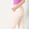 Amazon Essentials Women’s High-Rise Regular-Fit Ankle-Length Tapered-Leg Khaki Pant(Eggshell White)