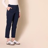 Amazon Essentials Women’s High-Rise Regular-Fit Ankle-Length Tapered-Leg Khaki Pant(Navy)